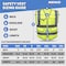 Neiko Safety Vest with Pockets, 7 Pocket, High Visibility Vest, Reflective Strips, Zipper Front 4X-Large 53998A - alternate 3