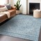 Homeroots 3' X 5' Sky Blue And Ivory Oriental Washable Indoor Outdoor Area Rug 603821 - alternate 3