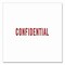 Offistamp Pre-Inked Message Stamp, CONFIDENTIAL, 1.63in x 0.38in, Red Ink 034500 - alternate 2