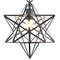 Jonathan Y Stella 12" Moravian Star Metal/Clear Glass LED Pendant, Oil Rubbed Bronze/Clear JYL9035C - alternate 4