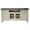 Homeroots 60" Ivory Solid Wood Open shelving Distressed TV Stand 528712 - alternate 1