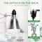 Ipower Clamp Lamp Light with 5.5 Inch Aluminum Reflector up to 60 Watt E26 Socket (no Bulb Included) HIWKLTCLAMPSSILWHT - alternate 2
