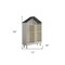 Homeroots 56" White Solid and Manufactured Wood and Solid Wood Three Tier Double Bookcase 347507 - alternate 2
