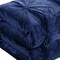 Homeroots Navy Blue King Polyester 130 Thread Count Washable Down Comforter Set 528904 - alternate 4