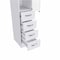 Homeroots White Bathroom Storage Cabinet with Glass Door and Sliding Drawers 473310 - alternate 4