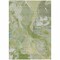 Homeroots 5' X 8' Green Blue And Gray Abstract Washable Indoor Outdoor Area Rug 597771 - alternate 4
