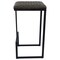 Leisuremod Quincy Quilted Stitched Leather Bar Stools with Metal Frame, Grey QS29GR - alternate 3