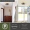 Vaxcel Santa Fe Rustic Wagon Wheel Semi-Flush Mount Ceiling Light, Matte Black, 4-Light C0373 - alternate 2
