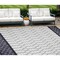 Homeroots 8' X 10' Gray Geometric Indoor Outdoor Area Rug 555589 - alternate 1