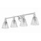 Z-Lite Auden Brushed Nickel 4 Light Vanity 7704-4V-BN - alternate 4