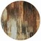 Homeroots 8' Round Chocolate Round Abstract Washable Non Skid Indoor Outdoor Area Rug 563597 - alternate 2