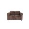 Homeroots 72" Dark Brown And Black Microsuede Loveseat 530501 - alternate 1