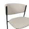 Manhattan Comfort Drift Metal Vegan Leather Side Chair in Stone Gray - Set of 4 DC1532-1 - alternate 3