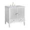 James Martin Vanities Myrrin 30" Single Vanity, Bright White w/ 3 CM Carrara Marble Top 485-V30-BW-3CAR - alternate 5