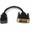 Startech.Com 8IN HDMI TO DVI-D VIDEO CABLE ADAPTER - HDDVIFM8IN - alternate 1