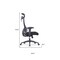 Homeroots Black Adjustable Height Swivel Rolling Executive Office Chair 712834 - alternate 4