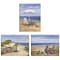 Homeroots Set Of Three Sand Beach Designs Wrapped Canvas Print Wall Art, 3PK 415796 - alternate 1
