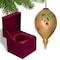 Homeroots Golden Flowers and Hummingbirds Hand Painted Mouth Blown Glass Ornament 477504 - alternate 1