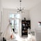 Vaxcel Halsted 6-Light 24.25 in W Black, Satin Brass Gold Mid-Century Modern Sputnik Pendant Fixture P0390R - alternate 3