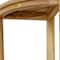 Homeroots 38in Natural Solid Teak Wood Freestanding Corner Shelving Unit 376735 - alternate 3