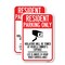 Signmission Reserved Parking Sign Resident Parking Only, Violators , 12'' X 18'', Heavy Gauge Aluminum, 2PK A-1218-2PACK-23035 - alternate 1