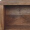 Homeroots 18" Brown Solid Wood Carved Geometric Floating Nightstand 653833 - alternate 3