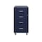 Space Solutions 14.25 in W 4 Drawer Mobile Organizer, Navy 25945 - alternate 3