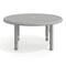Flash Furniture Commercial Plastic Adjustable Height Classroom Activity Table-Soft Gray, 33 in RD YU-YCX-007-2-ROUND-TBL-SFTGY-GG - alternate 3