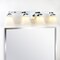 Jonathan Y Staunton 33" 4-Light Farmhouse Cottage Metal LED Vanity Light with Frosted Glass Shades, Chrome JYL7525B - alternate 4
