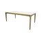 Homeroots 79" White and Oak Faux Marble and Wood Dining Table 716293 - alternate 3