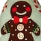 Homeroots Festive Glitter Gingerbread Man Hand Painted Mouth Blown Glass Ornament 477467 - alternate 3