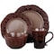 Elama 's Salia 16 Piece Stoneware Dinnerware Set EL-SALIA16 - alternate 2