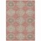Homeroots 3' X 5' Salmon And Beige Floral Washable Indoor Outdoor Area Rug 610775 - alternate 2
