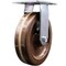 Service Caster 8 Inch Heavy Duty Top Plate High Temp Phenolic Rigid Caster with Roller Bearing SCC-35R820-PHRHT - alternate 1
