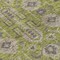 Homeroots 8' Olive Green Gray And Charcoal Round Oriental Washable Indoor Outdoor Area Rug 582106 - alternate 2