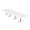 Skutchi Designs 16ft Rectangular Conference Table With Power | Harmony Series | 16 Person Meeting Room Table HAR-REC-48x192-T-W960-NA - alternate 1