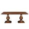 Homeroots 75" Dark Brown Wood Double Pedestal Base Dining Table 554334 - alternate 1