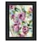 Homeroots Abstract Floral Black Framed Print Wall Art 529920 - alternate 1