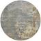 Homeroots 8' Taupe Gray And Beige Round Abstract Washable Indoor Outdoor Area Rug 618246 - alternate 4