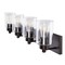 Jonathan Y Irving 27.75" 4-Light Seeded Glass/Iron Modern Contemporary LED Vanity Light, Oil Rubbed Bronze JYL7558E - alternate 4