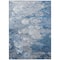 Homeroots 3' X 5' Denim Blue And Sky Blue Abstract Washable Indoor Outdoor Area Rug 582158 - alternate 2