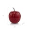 Homeroots 11" Red and Silver Aluminum Decorative Apple 354600 - alternate 4