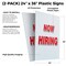 Signmission Now Hiring, Plastic Signs Only 24 Inch x 36 Inch, Corrugated Plastic, 2PK CSB-2436-2PACK-Now Hiring - alternate 2