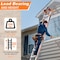 Wrightmaster 20 ft. Aluminum Multi-Position Ladder w/ Wheels and Stabilizer Bar, 330 lbs. Load Capacity, Orange ZOR-20FT-OR - alternate 2