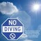 Signmission No Diving, 18 Inch X 18 Inch, Plastic Sign OC-P-18-130 - alternate 3
