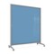 Ghent EZ Mobile Glassboard, Aluminum Frame, Magnetic, 75"H x 62"W, Denim EZ1MA7562DM - alternate 1