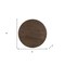 Homeroots 18" Dark Brown Solid Wood Round End Table 521945 - alternate 2