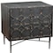 Homeroots 28" Black Two Drawer Nightstand 488756 - alternate 2
