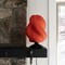 Jonathan Y Gema 13.5 in. Mid-Century Coastal Plant-Based PLA 3D Printed Dimmable LED Table Lamp, Clear Red/Black USA1009A - alternate 4