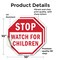 Signmission Stop Watch For Children, 10 inch X 10 inch, Vinyl Decal, 2PK OC-D-2PACK-10-36 - alternate 2